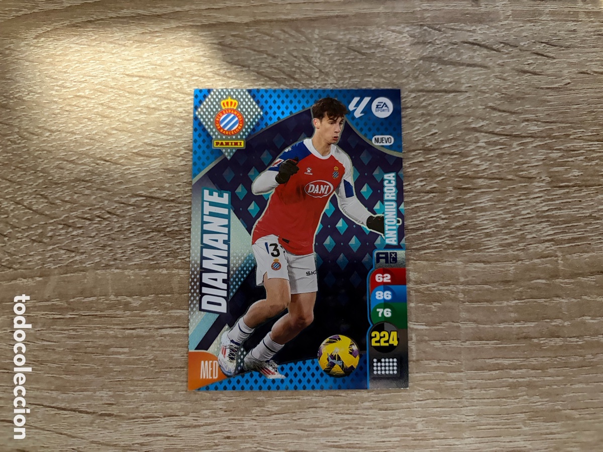 Cromos de f&uacute;tbol: ANTONIU ROCA NUEVO DIAMANTE ADRENALYN XL 2024 2025 24 25 RCD ESPANYOL