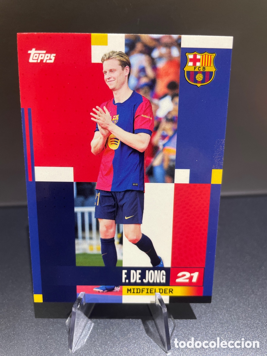 Figurine di Calcio: De Jong 12 Topps Team Set FC Barcelona 2024-25