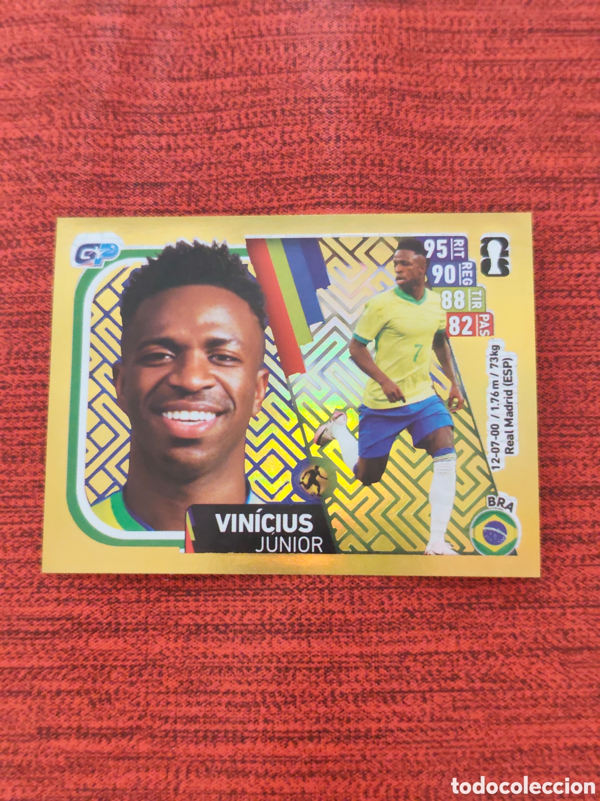 Cromos de f&uacute;tbol: 183 VINICIUS BRASIL ESPECIAL STICKER MUNDIAL 2026 EDITORIAL GP