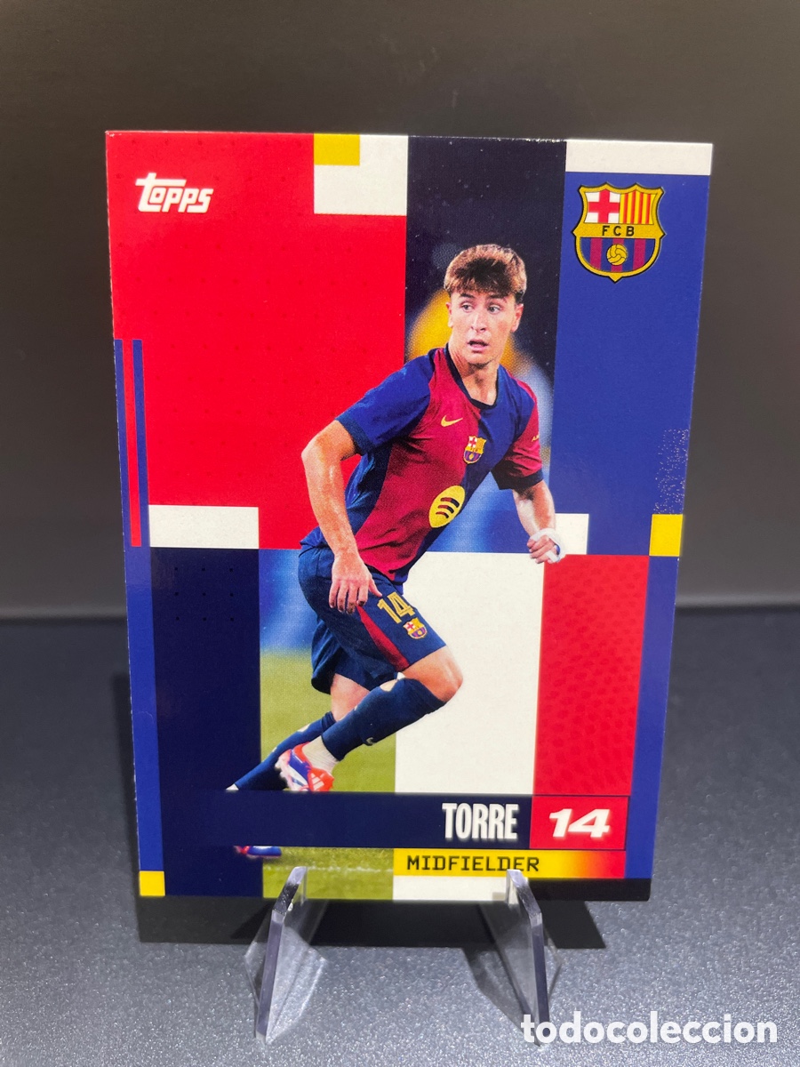 Fu&szlig;ball-Sticker: Pablo Torre 13 Topps Team Set FC Barcelona 2024-25