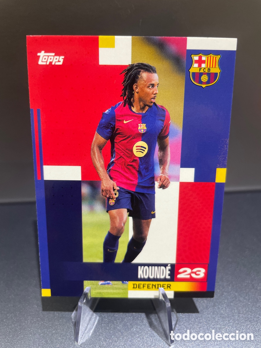 Fu&szlig;ball-Sticker: Kounde 5 Topps Team Set FC Barcelona 2024-25