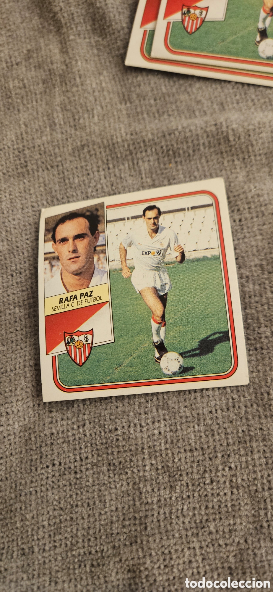 Cromos de f&uacute;tbol: Rafa paz Sevilla Sierra este 1989 1990 89 90 sin pegar