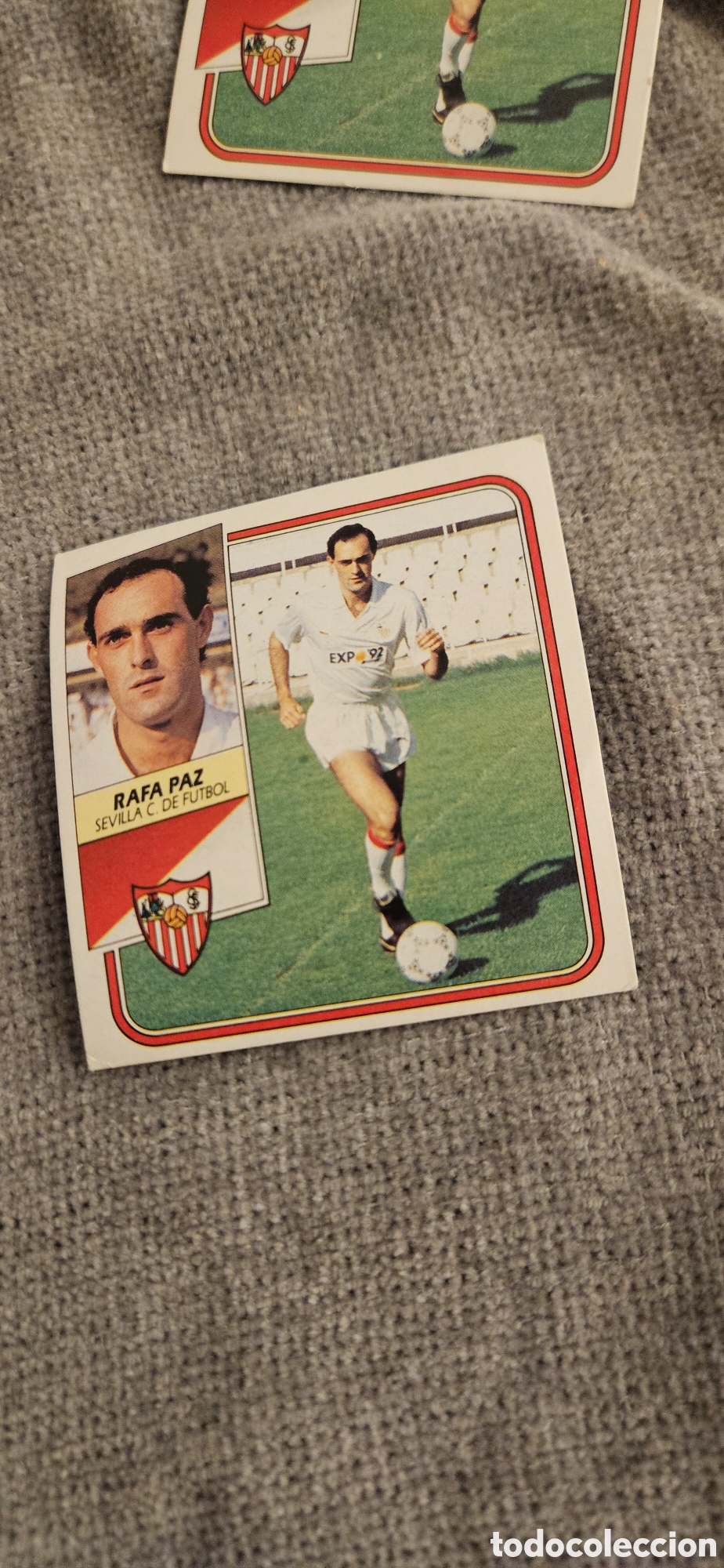Cromos de f&uacute;tbol: Rafa paz Sevilla Sierra este 1989 1990 89 90 sin pegar