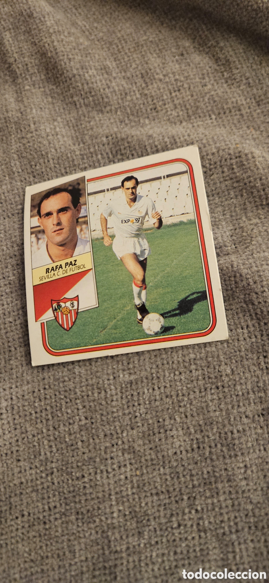 Cromos de f&uacute;tbol: Rafa paz Sevilla Sierra este 1989 1990 89 90 sin pegar