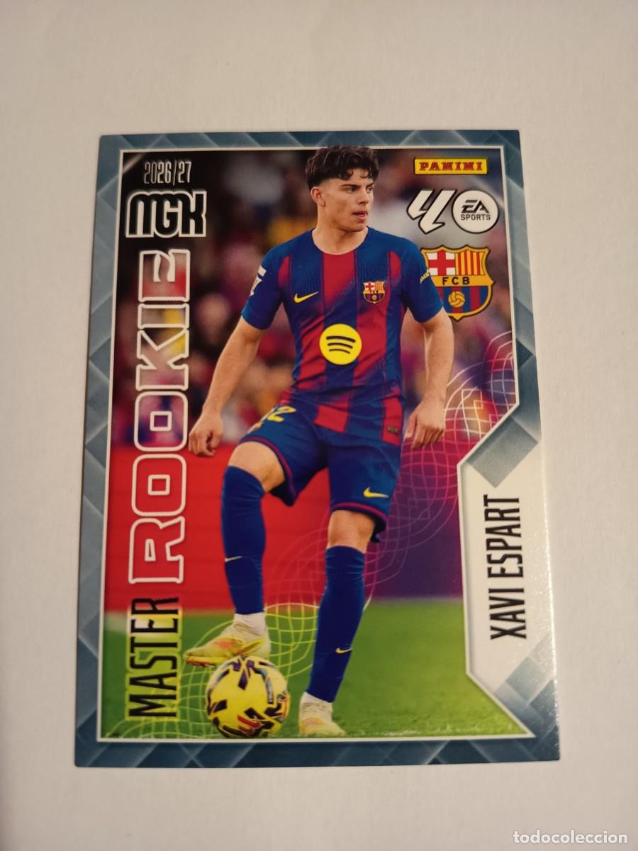 Cromos de Futebol: ROOKIE CARD MASTER 422 XAVI ESPART FC BARCELONA BAR&Ccedil;A - MEGACRACKS MGK LIGA 2026 2027 26 27 PANINI