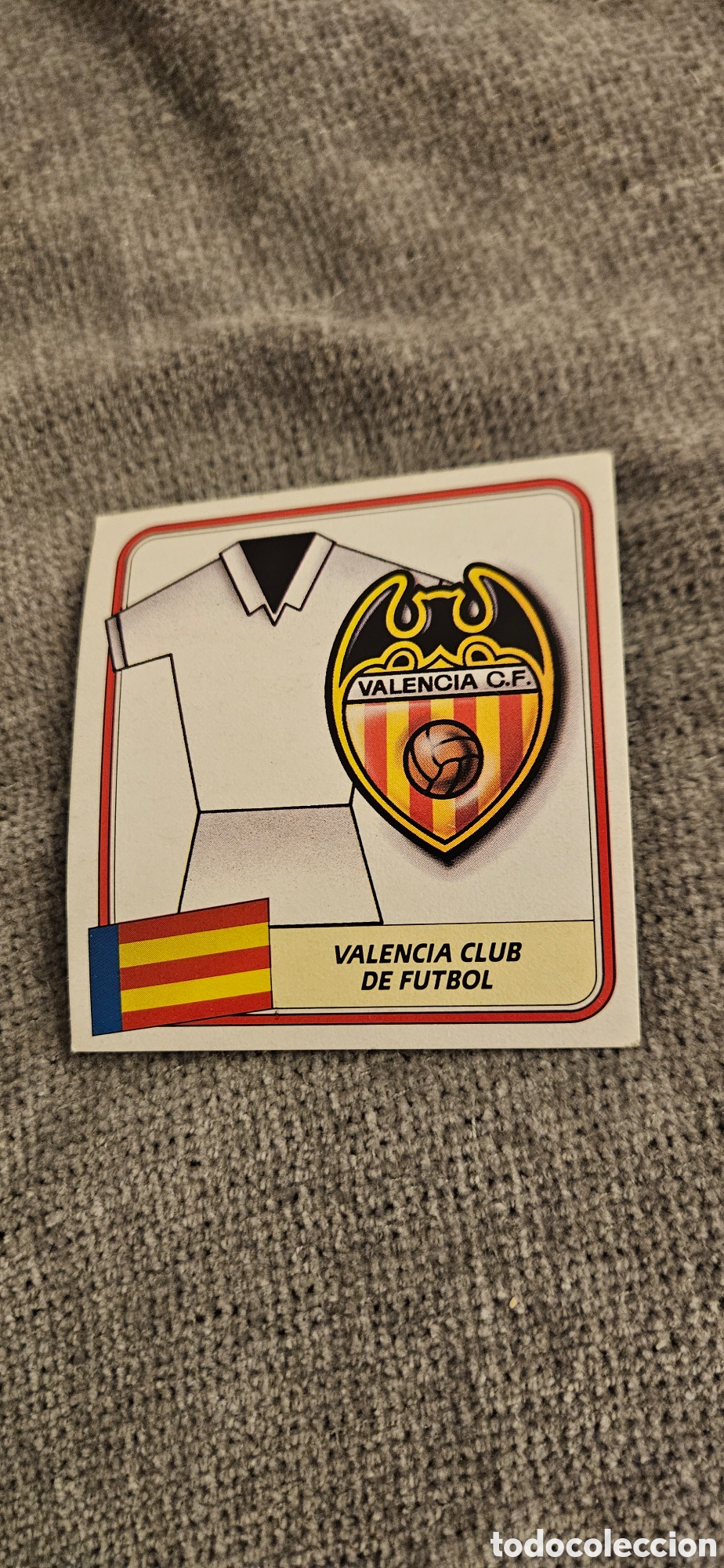 Cromos de f&uacute;tbol: Escudo Valencia Valencia este 1989 1990 89 90 sin pegar