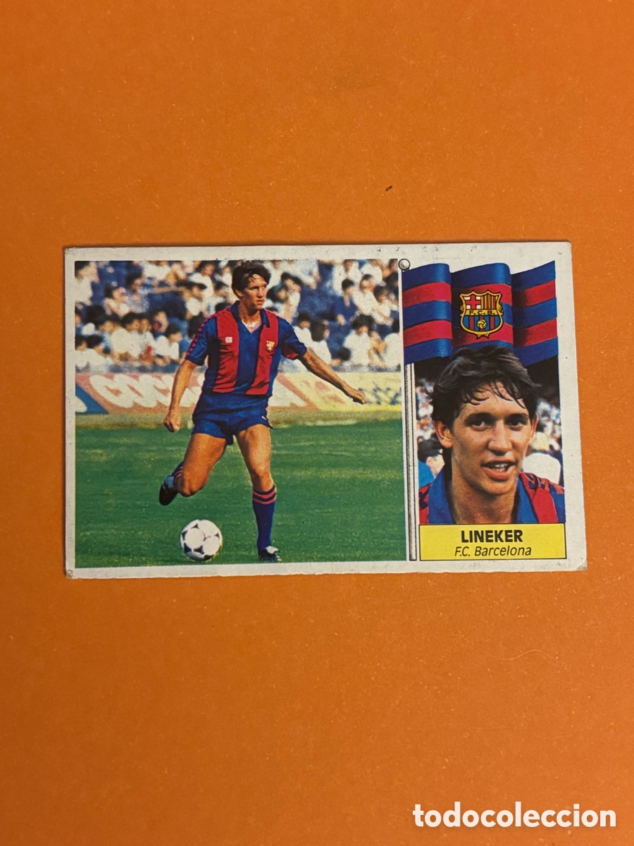 Cromos de f&uacute;tbol: Lineker Barcelona 86 87 Ultimo Fichaje 20 Muy Dif&iacute;cil.Liga Este 1986-87.NUNCA PEGADO