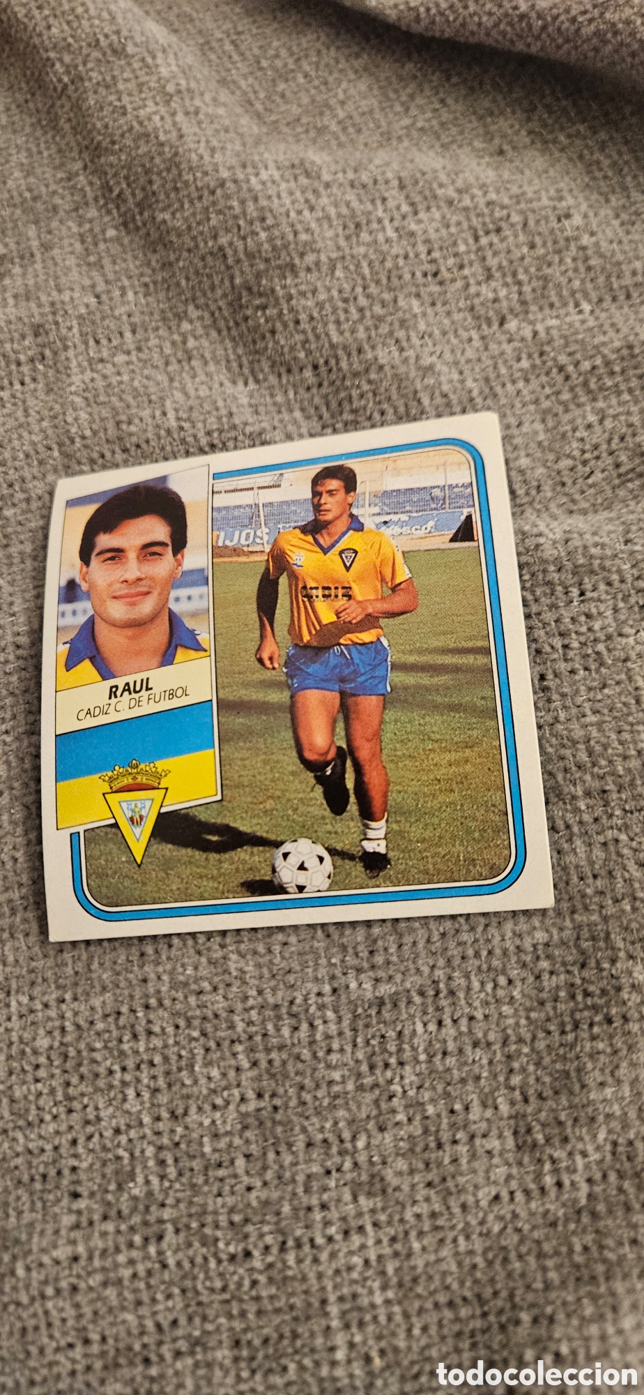Cromos de f&uacute;tbol: Raul cadiz este 1989 1990 89 90 sin pegar