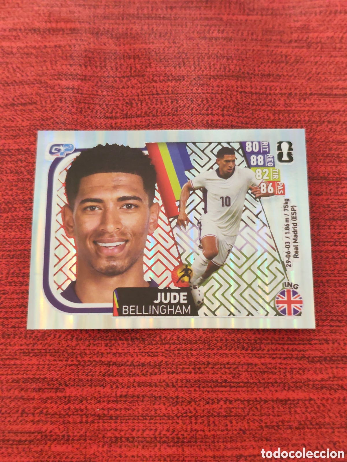Fu&szlig;ball-Sticker: 591 BELLINGHAM INGLATERRA ESPECIAL STICKER MUNDIAL 2026 EDITORIAL GP
