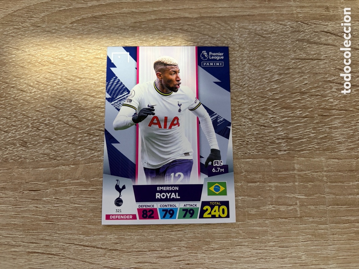 Cromos de f&uacute;tbol: 321 EMERSON ROYAL ADRENALYN XL PREMIER LEAGUE 2023 TOTTENHAM HOTSPUR