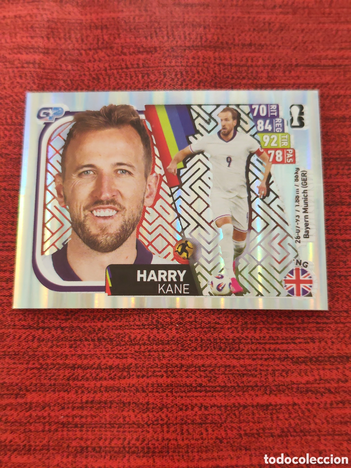 Fu&szlig;ball-Sticker: 594 HARRY KANE INGLATERRA ESPECIAL STICKER MUNDIAL 2026 EDITORIAL GP