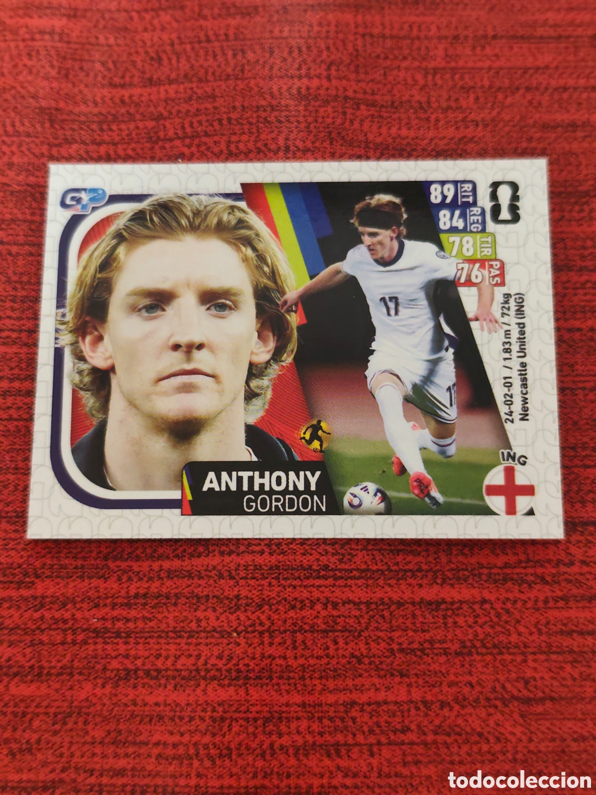 Fu&szlig;ball-Sticker: 592 GORDON INGLATERRA MUNDIAL 2026 EDITORIAL GP