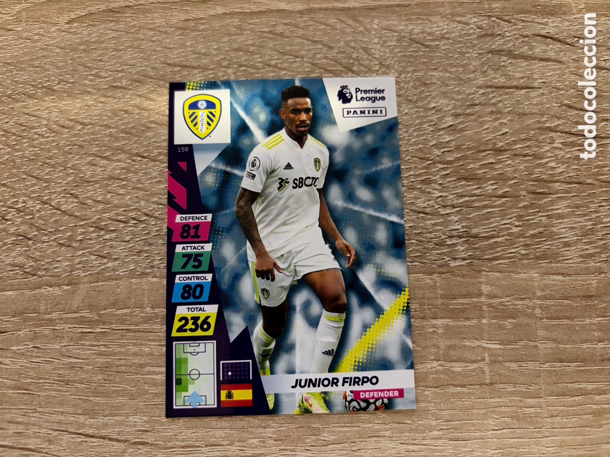 Cromos de f&uacute;tbol: 159 JUNIOR FIRPO ADRENALYN XL PREMIER LEAGUE PLUS 2022 LEEDS UNITED