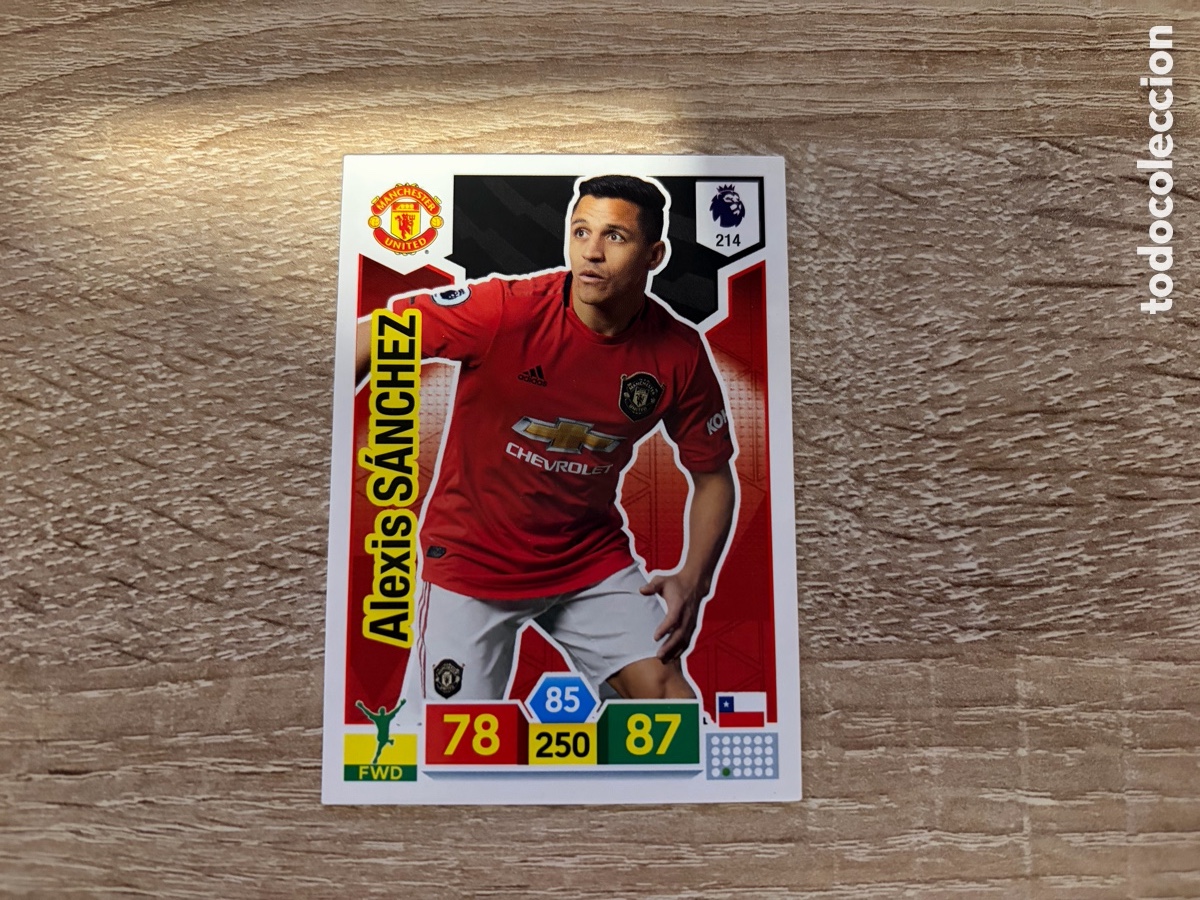 Cromos de f&uacute;tbol: 214 ALEXIS S&Aacute;NCHEZ ADRENALYN XL PREMIER LEAGUE 2019-2020 MANCHESTER UNITED