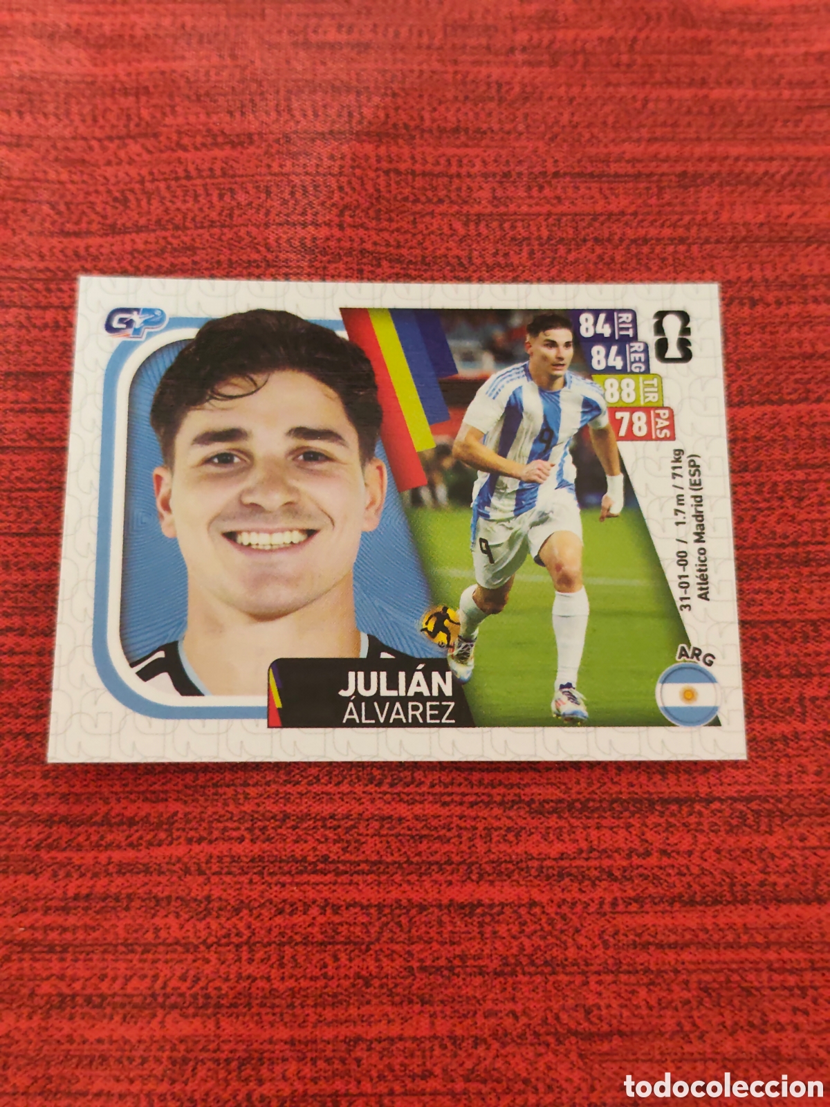Cromos de Futebol: 481 JULI&Aacute;N &Aacute;LVAREZ ARGENTINA MUNDIAL 2026 EDITORIAL GP