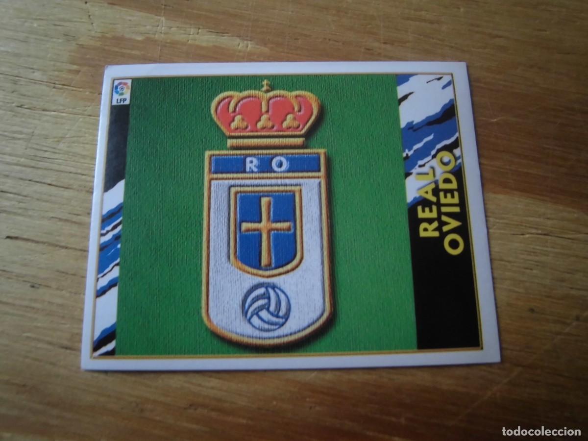 Cromos de f&uacute;tbol: ESCUDO OVIEDO LIGA 97-98 COLECCIONES ESTE NUEVO DE SOBRE