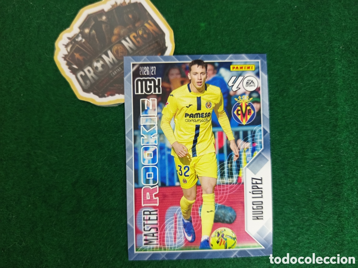 Fu&szlig;ball-Sticker: ❇️ CROMO ⚽ CARD HUGO L&Oacute;PEZ VILLARREAL MASTER ROOKIE 412 26 27 MEGACRACKS MGKS ❇️