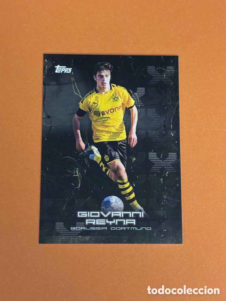 Cromos de f&uacute;tbol: Topps BVB Curado 2020 # 15 Giovanni Reyna RC Novato - Borussia Dortmund