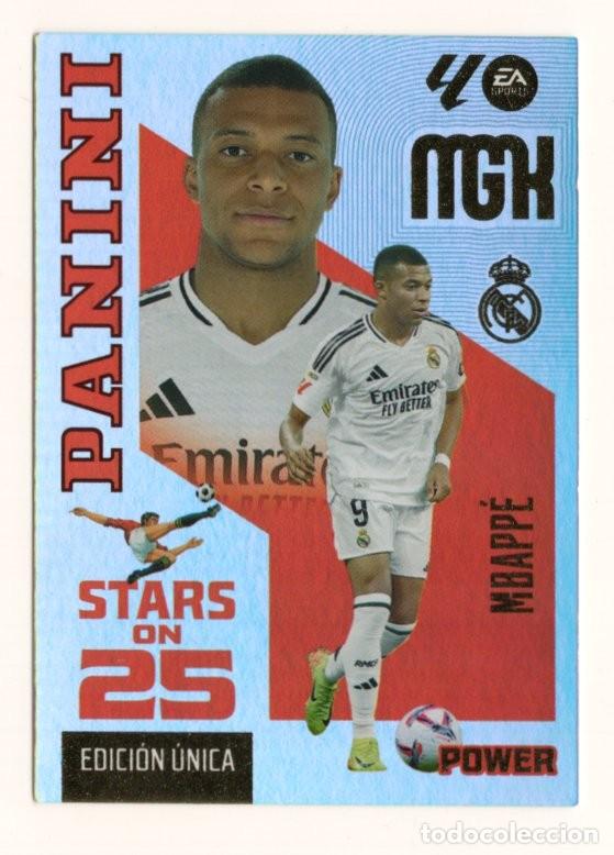 Cromos de f&uacute;tbol: 450P MBAPPE REAL MADRID STARS ON 25 POWER EDICION UNICA MEGACRACKS 2026 2027 26 27 MGK PANINI