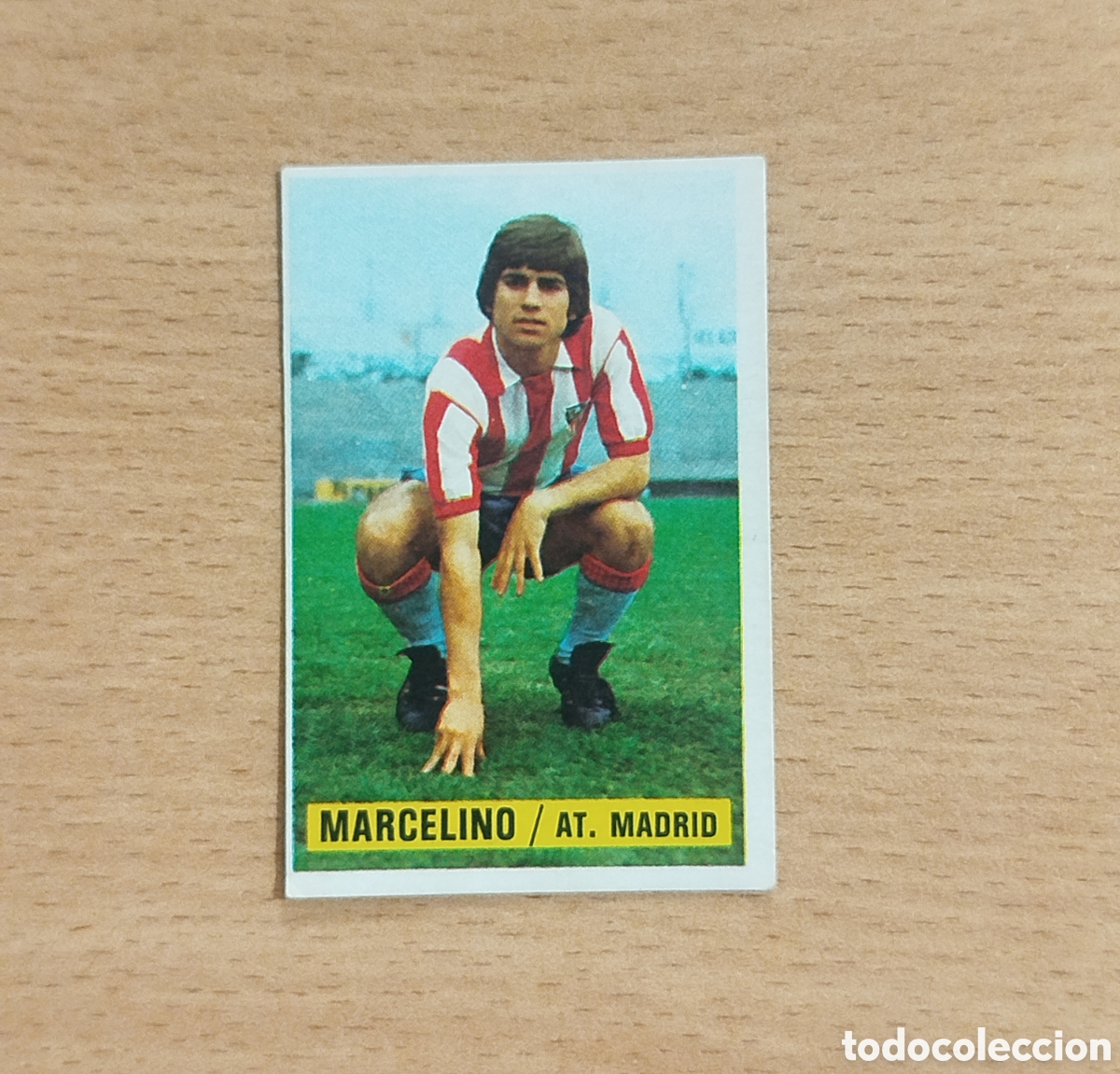 Cromos de f&uacute;tbol: SIN PEGAR FICHAJES 14 MARCELINO ATL&Eacute;TICO DE MADRID 74 75 1974 1975 ESTE CROMO NUNCA PEGADO FICHAJE