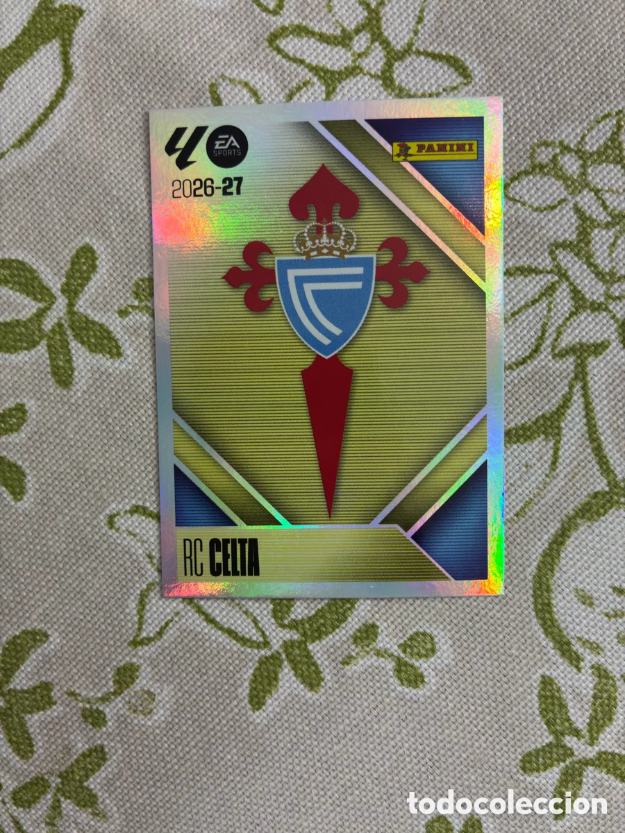 Cromos de f&uacute;tbol: Cromo Escudo RC Celta de Vigo - N.&ordm; 1 - Colecci&oacute;n Este Panini LIGA 2026-27