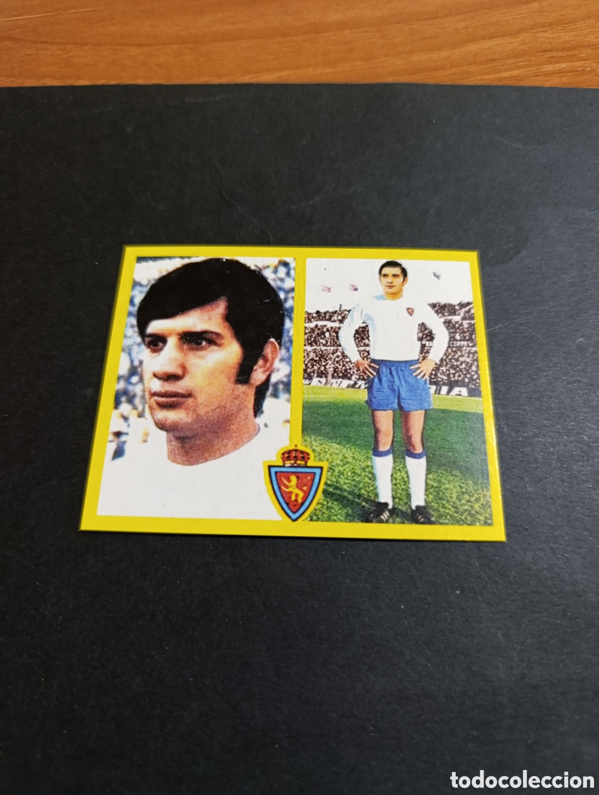 Fu&szlig;ball-Sticker: Cromo Miguel P&eacute;rez Real Zaragoza Liga Este 72 73, ampliaci&oacute;n de la colecci&oacute;n