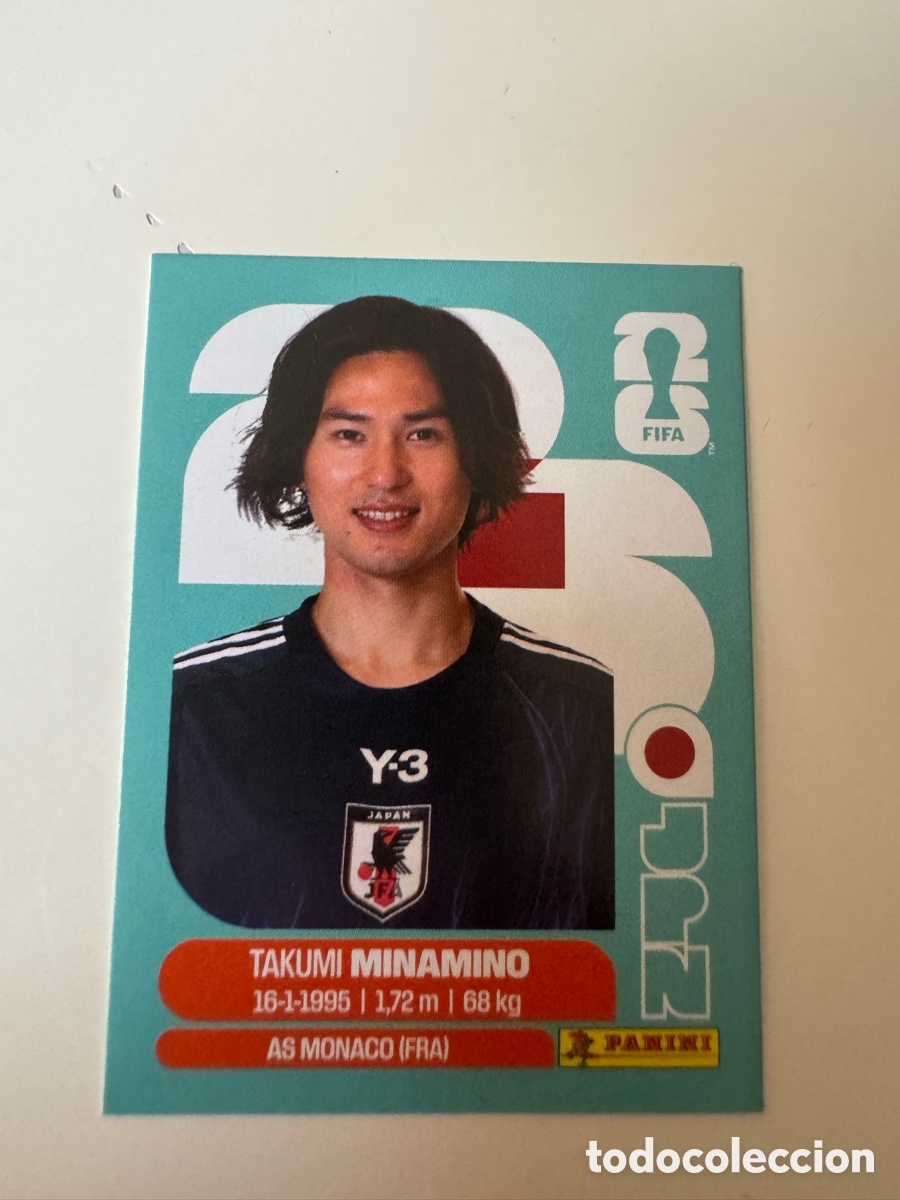 Cromos de f&uacute;tbol: FIFA WORLD CUP 2026 STICKER PANINI &ndash; Takumi Minamino &ndash; Jap&oacute;n JPN16