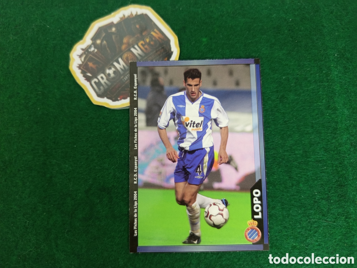 Cromos de f&uacute;tbol: ❇️ CROMO ⚽ CARD LOPO ESPA&Ntilde;OL 440 LAS FICHAS DE LA LIGA 2004 MUNDICROMO ❇️