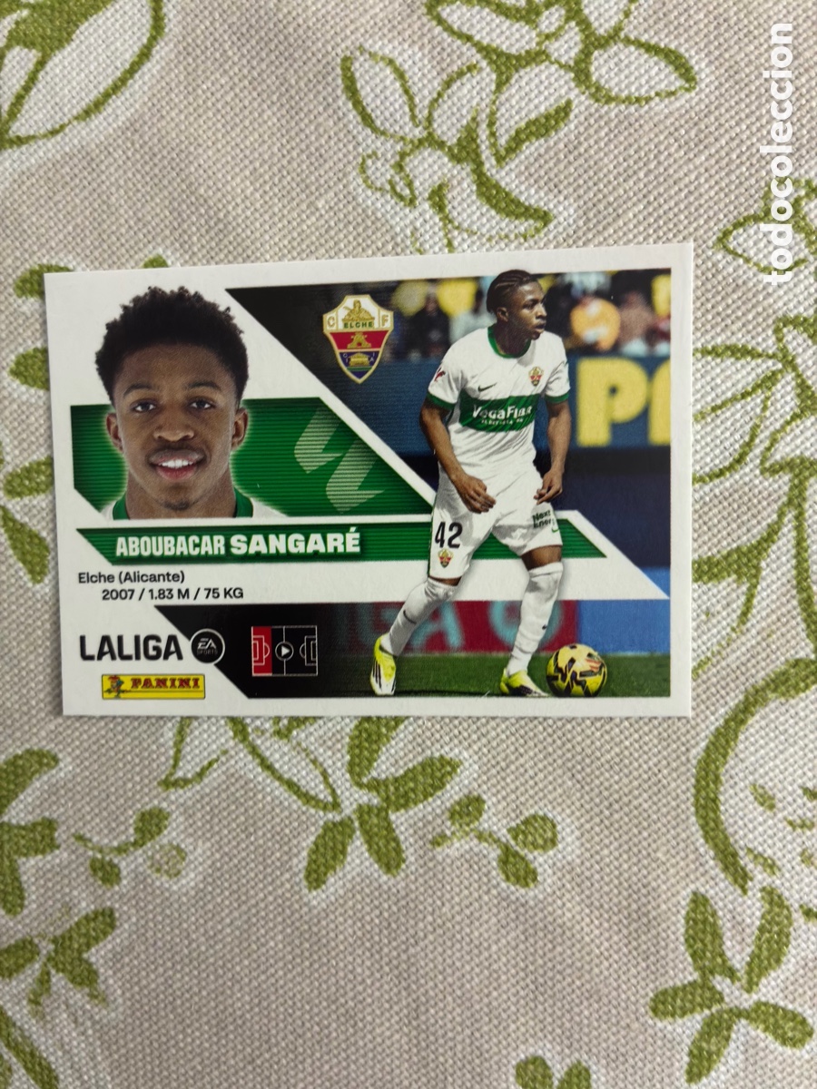 Cromos de f&uacute;tbol: Cromo Aboubacar Sangar&eacute; - Elche CF - N.&ordm; 9B - Colecci&oacute;n Este Panini LIGA 2026-27