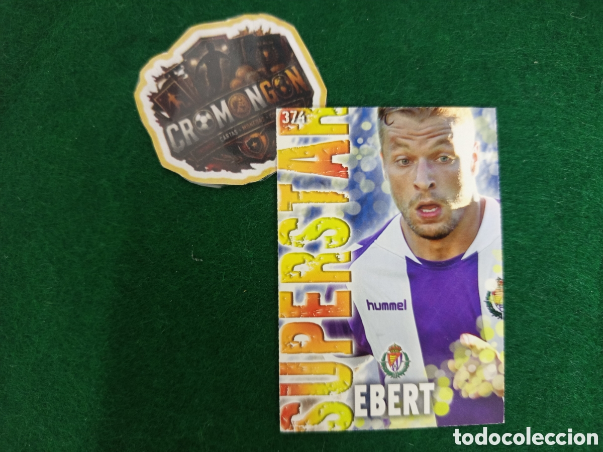Cromos de f&uacute;tbol: ❇️ CROMO ⚽ CARD EBERT VALLADOLID 374 SUPERSTAR FICHAS LIGA QUIZ GAME 2014 13 14 2013 MUNDICROMO ❇️