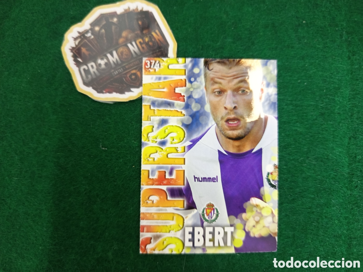 Cromos de f&uacute;tbol: ❇️ CROMO ⚽ CARD EBERT VALLADOLID 374 SUPERSTAR FICHAS LIGA QUIZ GAME 2014 13 14 2013 MUNDICROMO ❇️