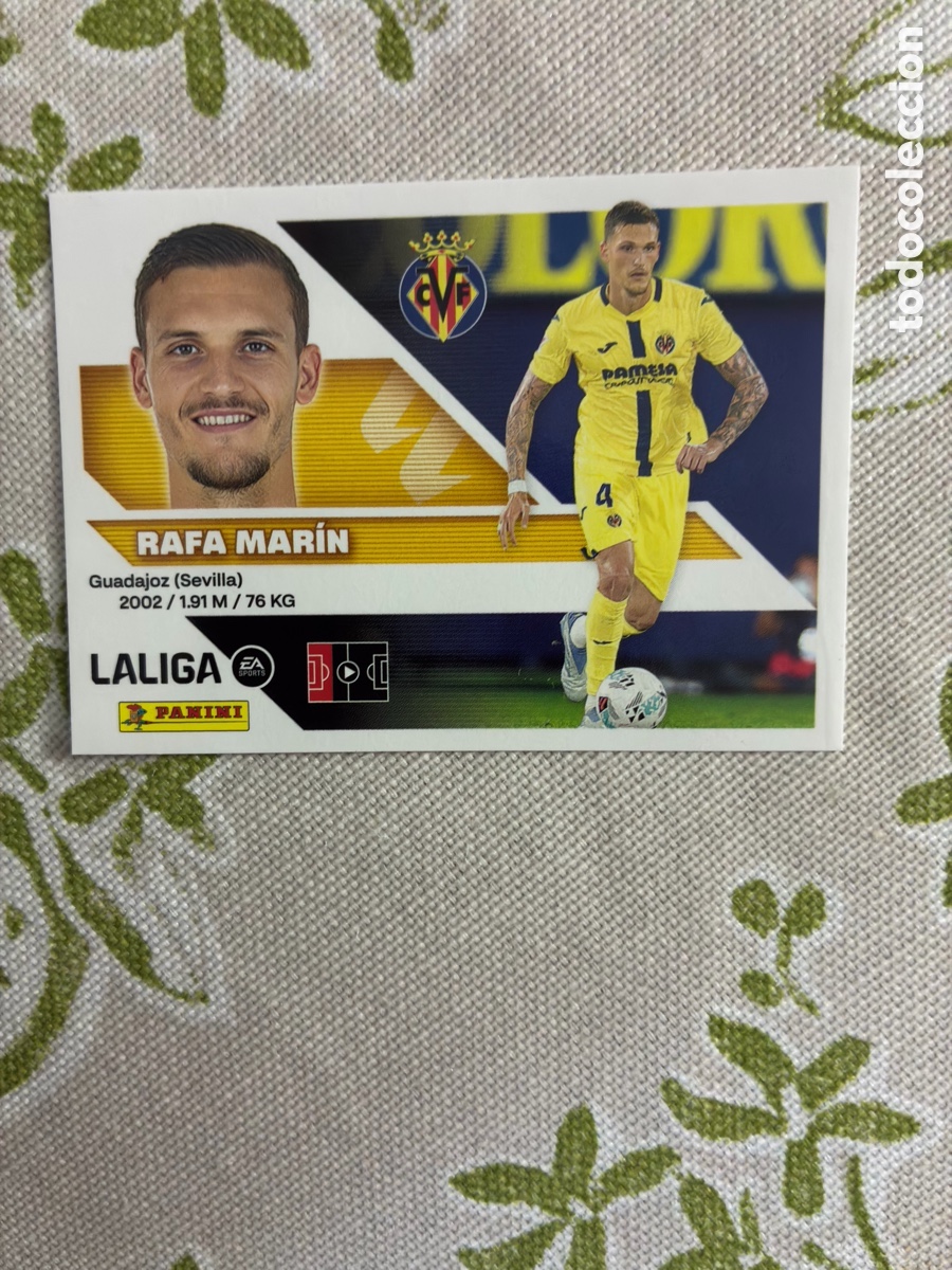 Cromos de f&uacute;tbol: Cromo Rafa Mar&iacute;n - Villarreal CF - N.&ordm; 8B - Colecci&oacute;n Este Panini LIGA 2026-27