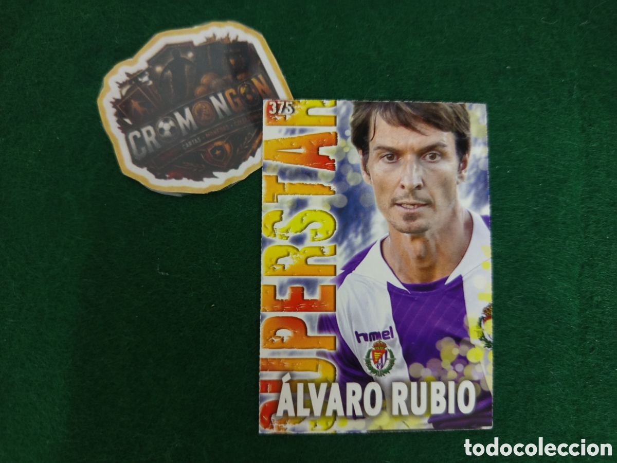 Cromos de f&uacute;tbol: ❇️ CROMO ⚽ CARD &Aacute;LVARO RUBIO VALLADOLID 375 SUPERSTAR FICHAS LIGA QUIZ 2014 13 14 2013 MUNDICROMO ❇️