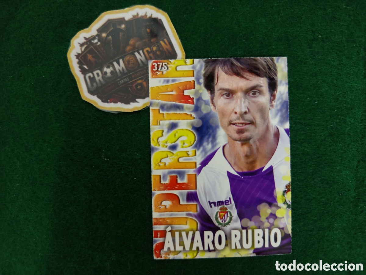 Cromos de f&uacute;tbol: ❇️ CROMO ⚽ CARD &Aacute;LVARO RUBIO VALLADOLID 375 SUPERSTAR FICHAS LIGA QUIZ 2014 13 14 2013 MUNDICROMO ❇️