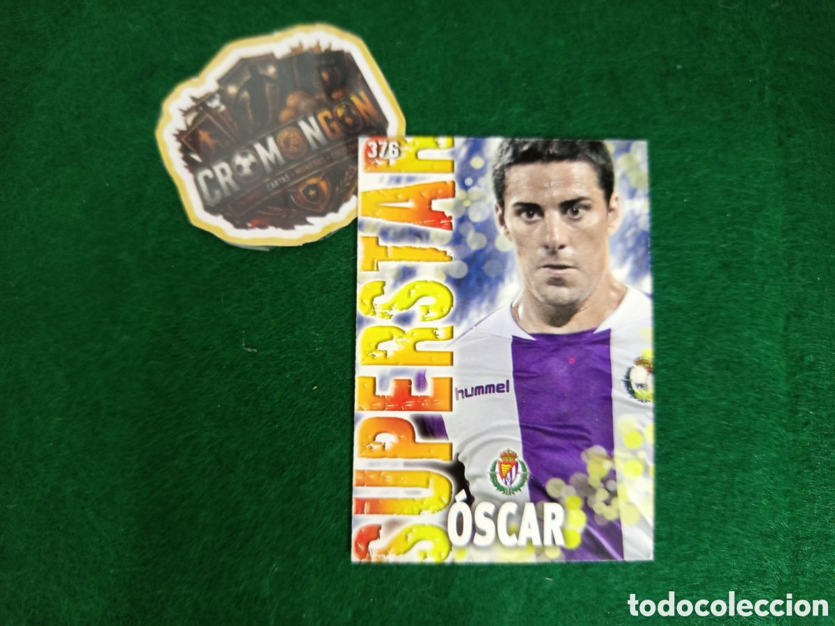 Cromos de f&uacute;tbol: ❇️ CROMO ⚽ CARD &Oacute;SCAR VALLADOLID 376 SUPERSTAR FICHAS LIGA QUIZ GAME 2014 13 14 2013 MUNDICROMO ❇️
