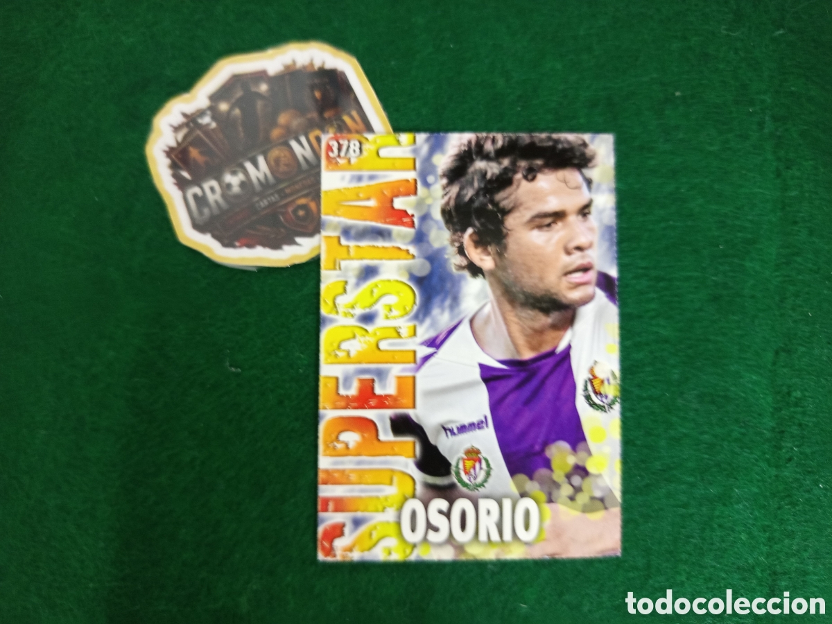 Cromos de f&uacute;tbol: ❇️ CROMO ⚽ CARD OSORIO VALLADOLID 378 SUPERSTAR FICHAS LIGA QUIZ GAME 2014 13 14 2013 MUNDICROMO ❇️