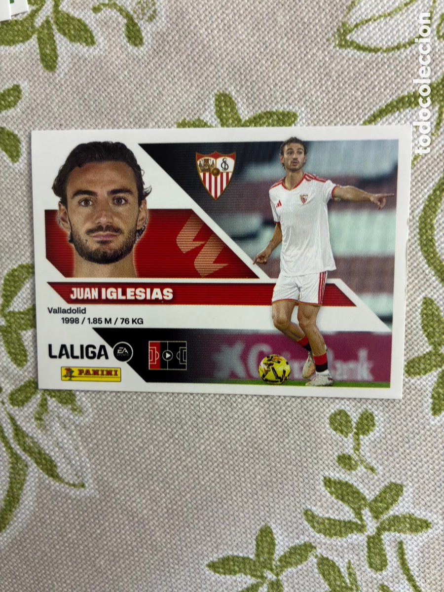 Cromos de f&uacute;tbol: Cromo Juan Iglesias - Sevilla FC - N.&ordm; 6 BIS - Colecci&oacute;n Este Panini LIGA 2026-27
