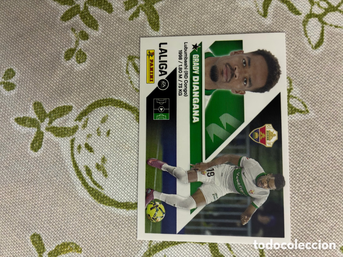 Cromos de f&uacute;tbol: Cromo Grady Diangana - Elche CF - N.&ordm; 19 - Colecci&oacute;n Este Panini LIGA 2026-27