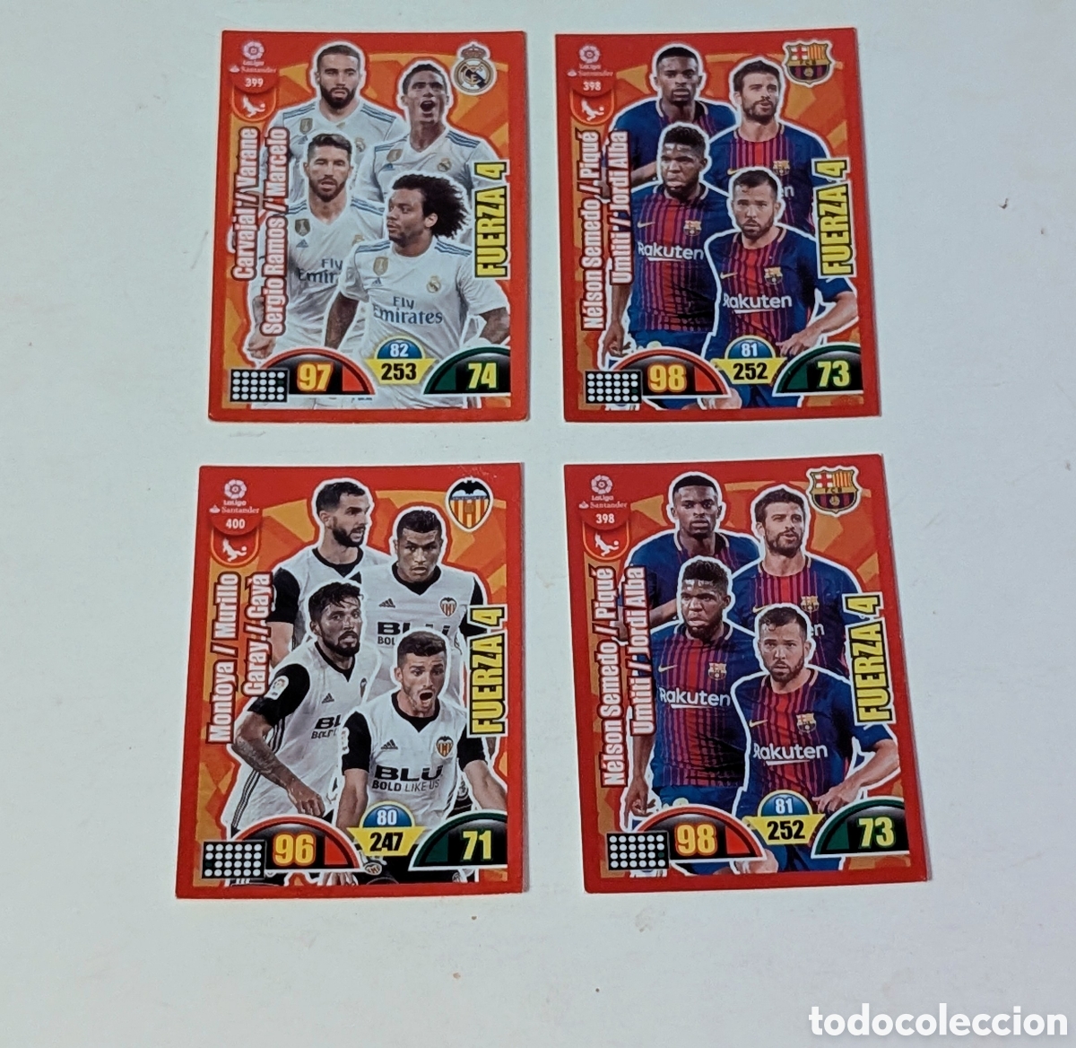 Cromos de f&uacute;tbol: Cromos F&uacute;tbol Adrenalyn XL 2017-2018. Fuerza 4. Panini