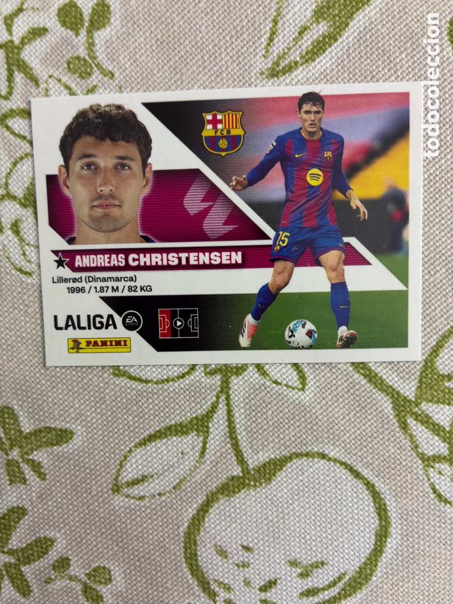 Cromos de f&uacute;tbol: Cromo Andreas Christensen - FC Barcelona - N.&ordm; 6B - Colecci&oacute;n Este Panini LIGA 2026-27