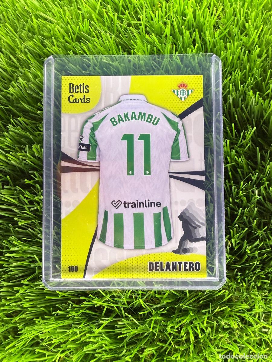 Cromos de f&uacute;tbol: N&ordm; 100 Bakambu Camiseta Real Betis Holycards Betis Cards 2025
