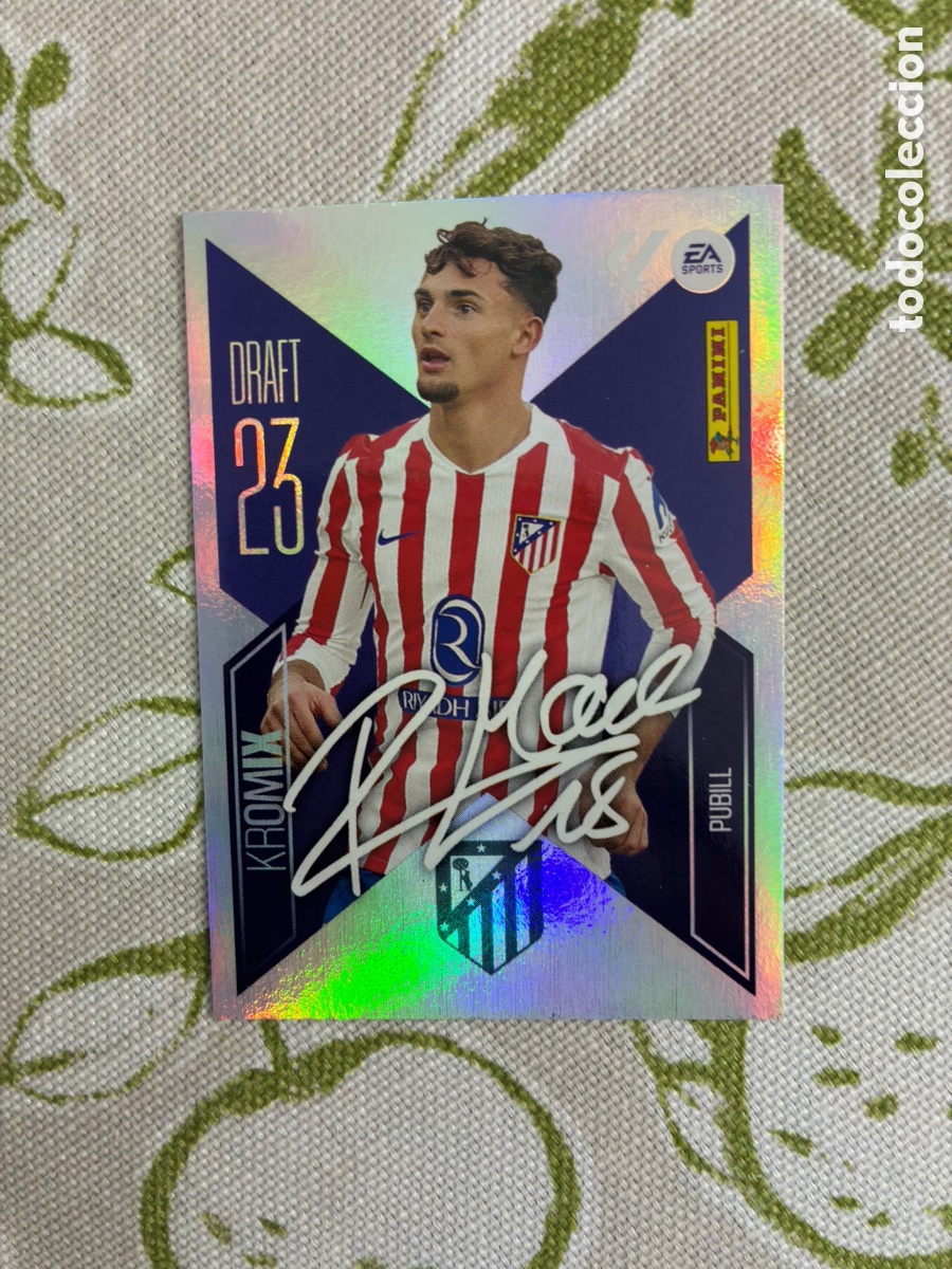 Cromos de f&uacute;tbol: Cromo Marc Pubill - Atl&eacute;tico de Madrid - N.&ordm; K19 KROMIX DRAFT 23 - LIGA Este 2026-27