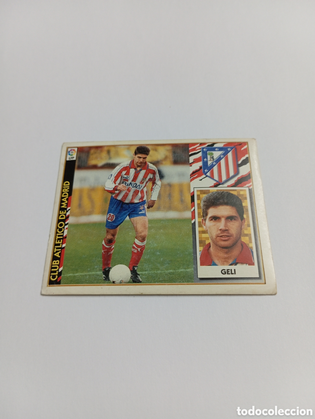 Cromos de f&uacute;tbol: GELI Atl&eacute;tico de Madrid Liga Este 1997 1998 NUEVO SIN PEGAR 97 98