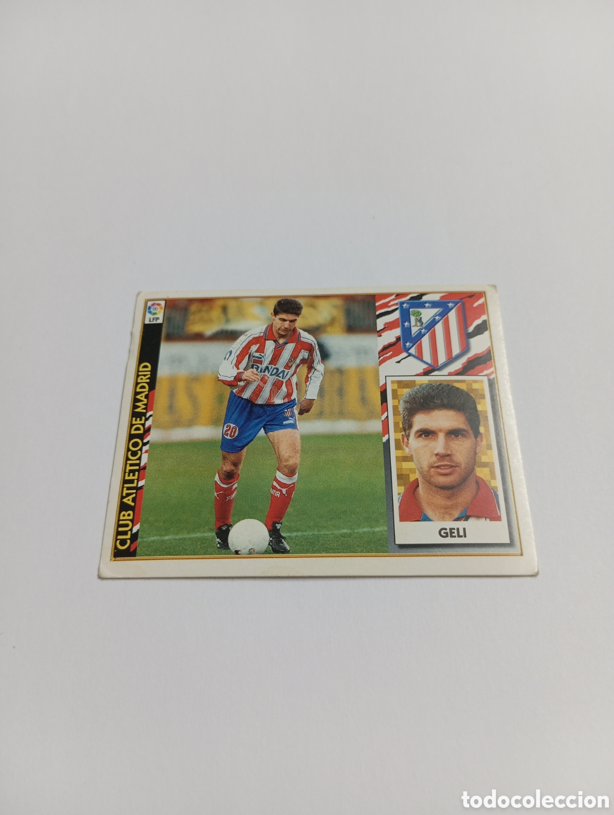 Cromos de f&uacute;tbol: GELI Atl&eacute;tico de Madrid Liga Este 1997 1998 NUEVO SIN PEGAR 97 98