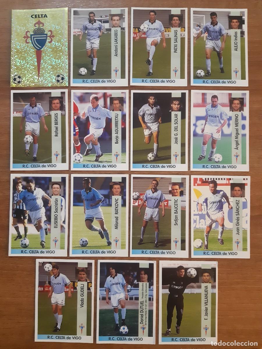 Cromos de f&uacute;tbol: LOTE 15 CROMOS DIFERENTES R.C. CELTA DE VIGO LIGA 96-97 PANINI. NUNCA PEGADOS, SIN PEGAR