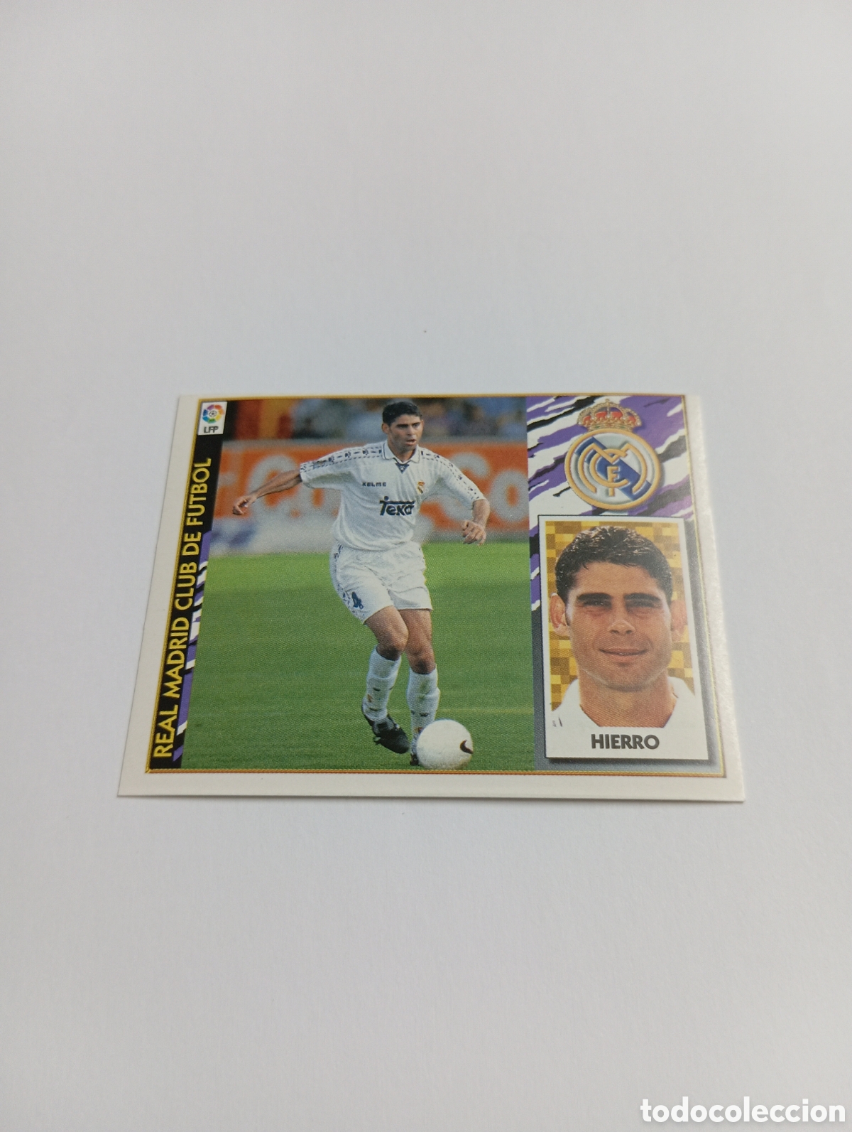 Cromos de f&uacute;tbol: HIERRO Real Madrid Liga Este 1997 1998 NUEVO SIN PEGAR 97 98