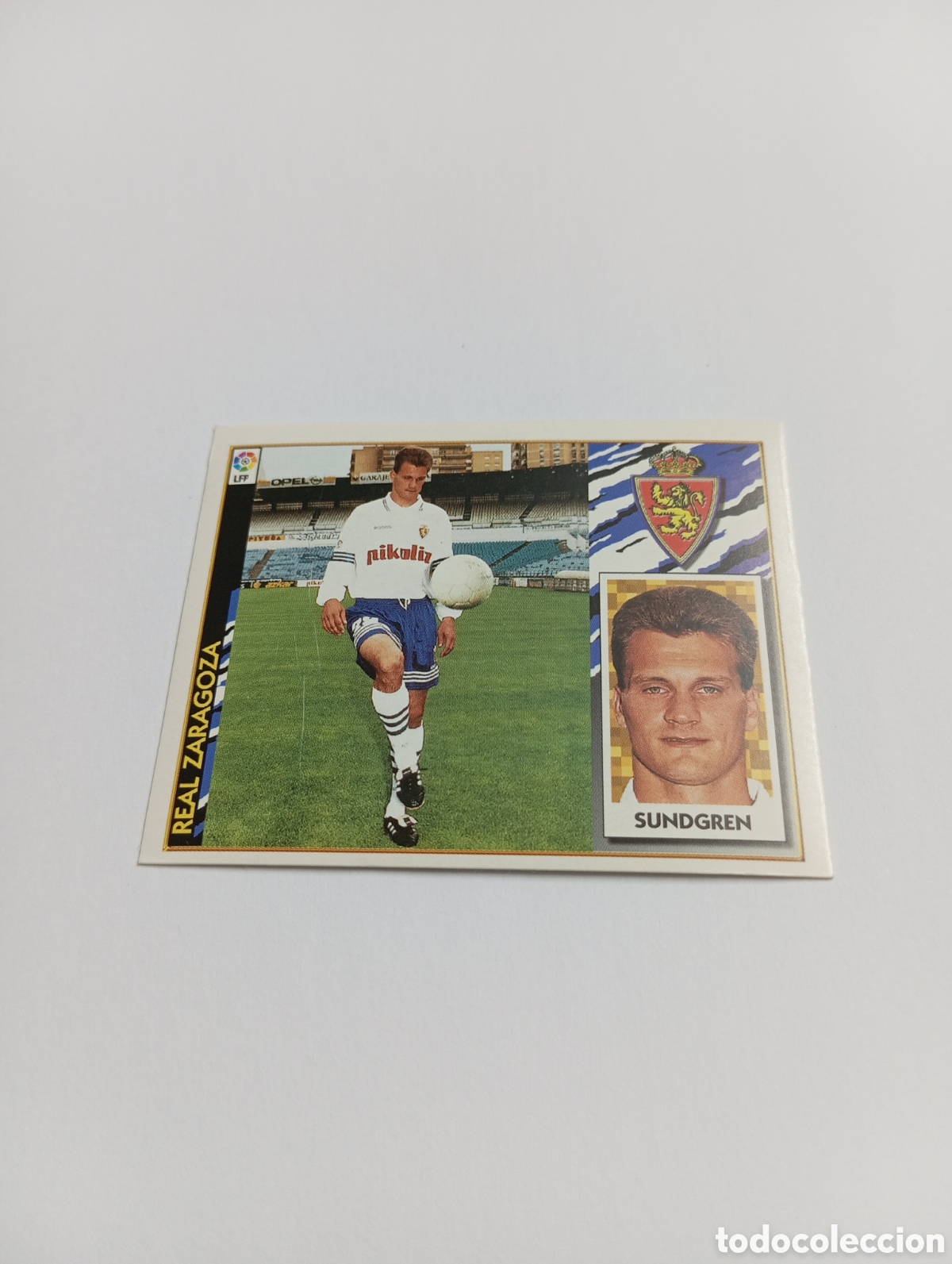 Cromos de f&uacute;tbol: SUNDGREN Zaragoza Liga Este 1997 1998 NUEVO SIN PEGAR 97 98