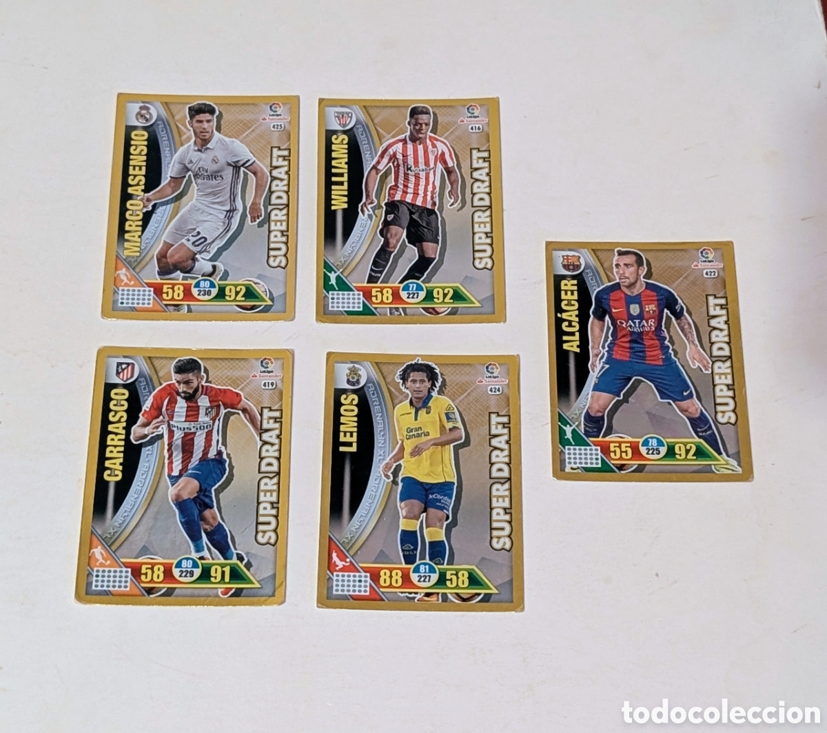 Football Stickers: Cromos F&uacute;tbol Adrenalyn XL 2016-2017. Super Draft. Panini