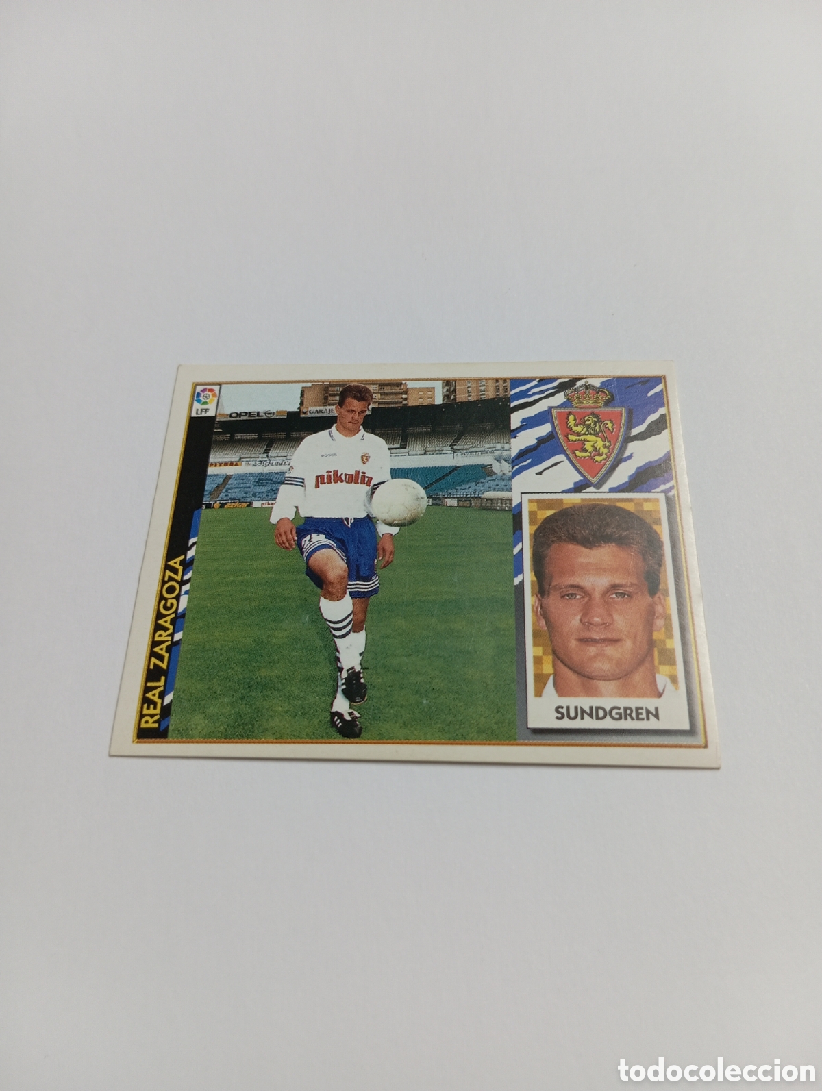 Cromos de f&uacute;tbol: SUNDGREN Zaragoza Liga Este 1997 1998 NUEVO SIN PEGAR 97 98