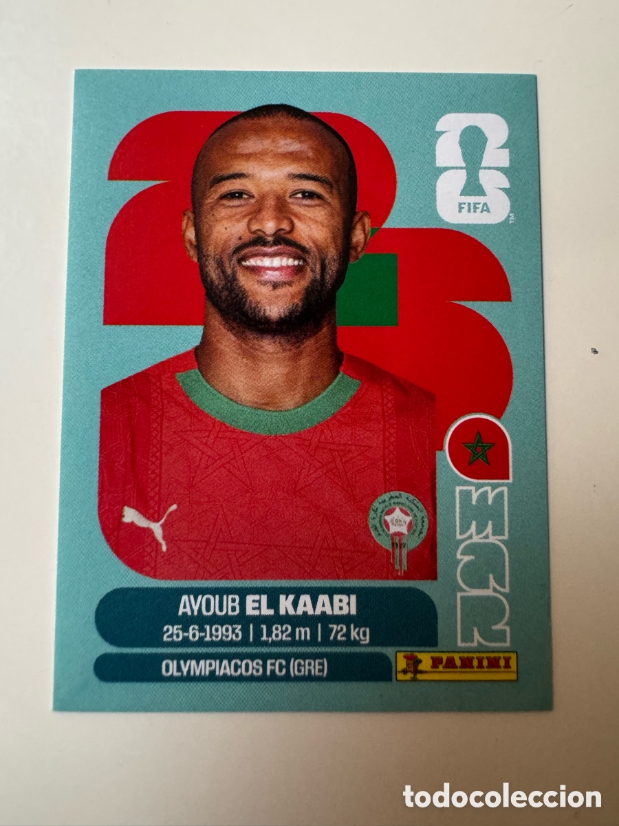Cromos de f&uacute;tbol: FIFA WORLD CUP 2026 STICKER PANINI &ndash; Ayoub El Kaabi &ndash; Marruecos MAR20
